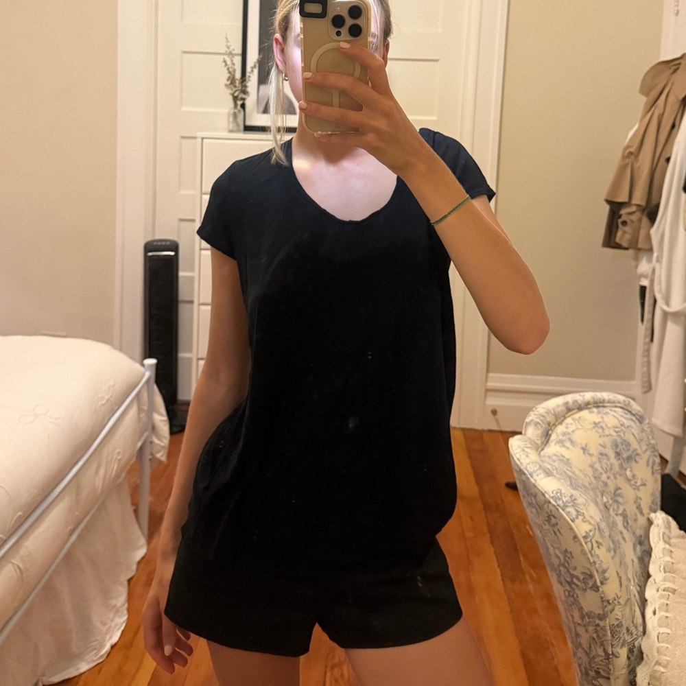 Marine Layer Black Short Sleeve Tee size large